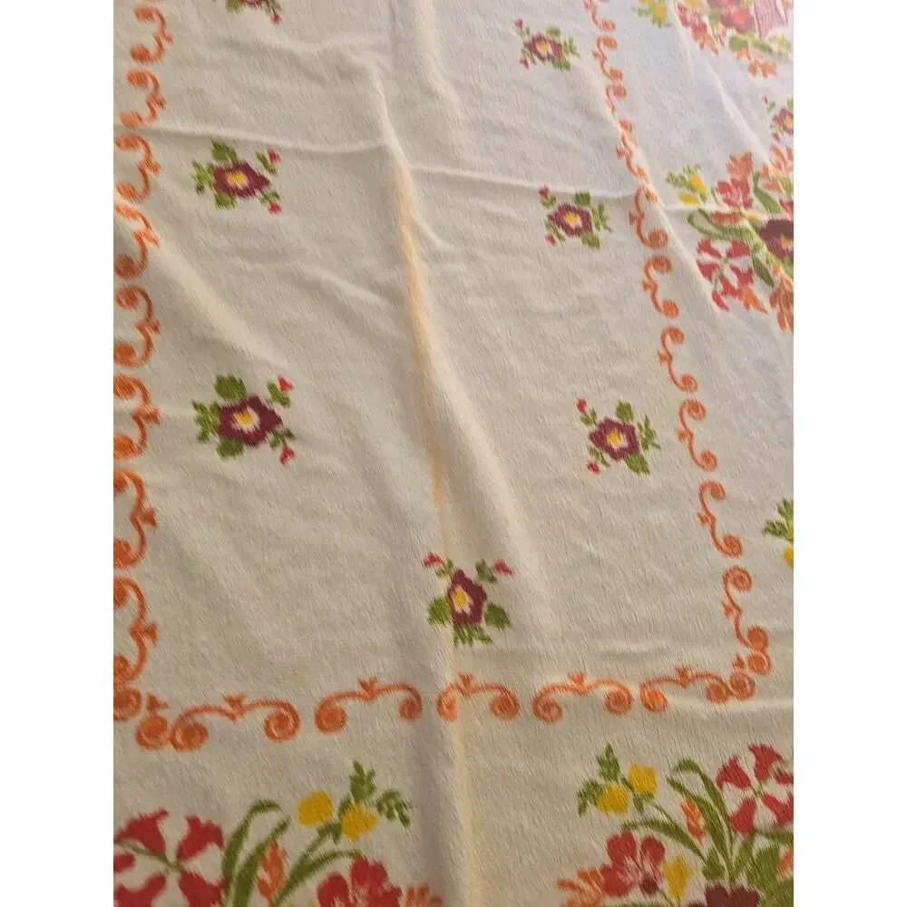 Lot of 3 Vtg MCM 100% Cotton Fringe Soft Absorbent Bathroom Kitchen‎ Hand Towels